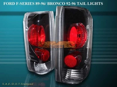 Ford F150 F250 Bronco 1989-1996 luces traseras negras 1990 1992 1993 1994 1995 Foto 1 de 2