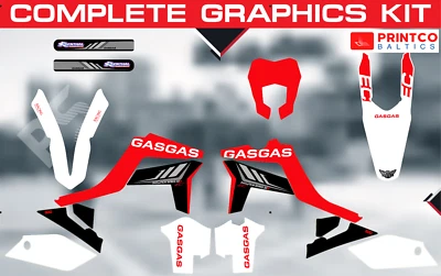 Gas Gas EC MC 125 200 250 300 450 2013-2025 complete graphics kit 21 mil - Image 1 of 4