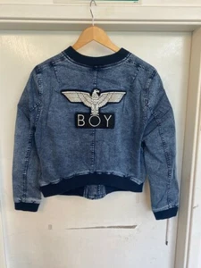 BOY LONDON DENIM JACKET (ACID WASH BLUE) DESIGNER VINTAGE CLOTHING PUNK BRAND - Picture 1 of 9