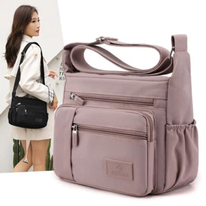 Borsa donna multitasche nylon tracolla donna tracolla messenger borsetta borsetta - Foto 1 di 35