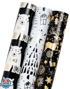 MAYPLUSS Weihnachten Geschenkpapier Rolle - Mini Rolle - 17 Zoll x 120 Zoll pro r - Bild 1 von 5