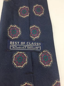 Robert Talbott Best Of Class klassische 57"-Krawatte marineblau 100 % Seide - Bild 1 von 5
