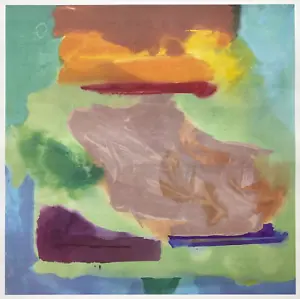 HELEN FRANKENTHALER ABSTRACT EXPRESSIONIST LITHOGRAPH PRINT " SPRING BANK " 1974 - Picture 1 of 11
