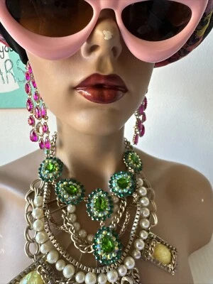 Green🍀Goblin CHUNKY Necklace EXQUISITE JEWELS 💎 STATUS NECKLACE (19) - Image 1 of 4