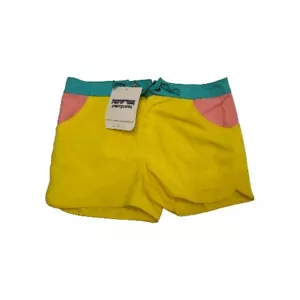 Pantaloncini da tavola Patagonia Forries Shorey bambina taglia 14 giallo 67100 NUOVI CON ETICHETTE - Foto 1 di 7