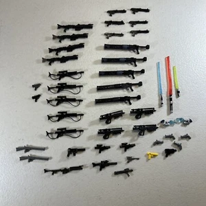 Lot of 46 Random Lego Star Wars Indiana Jones, City-Blaster Lightsaber Weapons - Picture 1 of 12