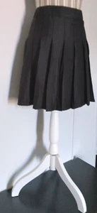 NEW- Teenager Pleated Skirt Summer High Waist Black Mini Skirt SIZE: L. - Picture 1 of 2