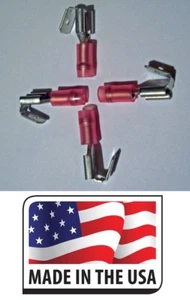 (100) Piggyback Electrical Nylon Quick Disconnect Terminal 22-18 ga. M/F .250 - Picture 1 of 2