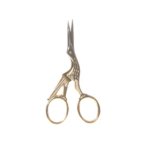 BOHIN "STORK" EMBROIDERY SCISSORS - GOLD - Picture 1 of 1