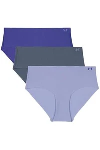 Under Armour Women's 3-Pack Seamless Hipster Panties Solid Celeste - Picture 1 of 1