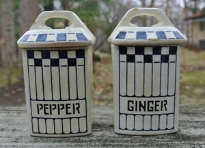 Vintage STAFFEL Spice German Pottery Jar "Ginger" ~"Pepper" - Picture 1 of 10