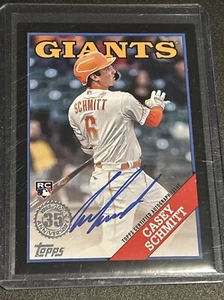 Casey Schmitt 2023 Topps Update San Francisco Giants Auto Rookie Black 034/199 - Picture 1 of 2