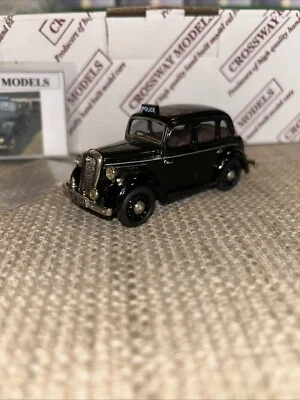 Crossway Models 1/43 Scale CP24 - Wolseley 8 Saloon Police Car - Black Mint - Image 1 of 4