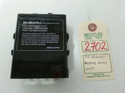Subaru Forester 2004 módulo de control de entrada sin llave OEM 88035SA060 #2702 Foto 1 de 4