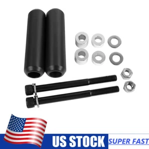6.5" Shock Slider Mounts Crash Bar For Harley Dyna Wide Super Glide FXD EFI FXDI - Picture 1 of 9