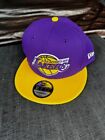 New Era LA Lakers 9FIFTY Flat Visor Snapback Cap Hat