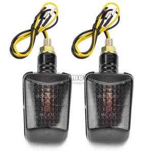 1 Pair Black Motorcycle LED Amber Turn Signals Light Indicator For Harley M8 - Bild 1 von 16