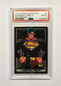1992 Superman/Doomsday #S3 (A Mem Tribute Spectra Foil) PSA 8 (Pop 7) 2 Higher! - Bild 1 von 2
