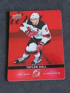 2019-20 Upper Deck Tim Hortons TAYLOR HALL DC18 RED DIE CUT