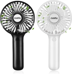 2 Pack Upgraded 5000mAh Portable Handheld Fan 3 Speed Mini USB Strong Wind 7 20 - Picture 1 of 7