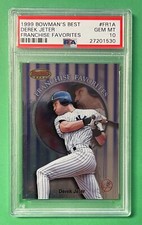 1999 BOWMAN'S BEST DEREK JETER FRANCHISE FAVORITES #FR1A PSA 10 GEM MINT YANKEES