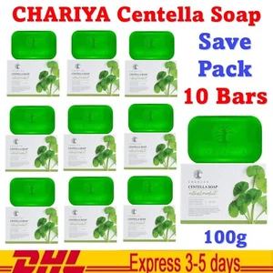 10x CHARIYA Centella Soap Natural Herbal Nourish Reduce dullness and Acne 100g - Picture 1 of 15