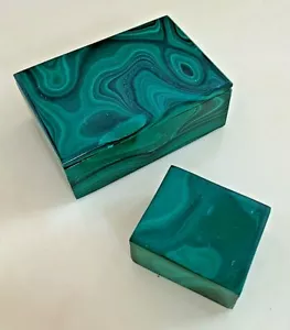 Set vintage malachite 2 pillole fiuto e gioielli! - Foto 1 di 12