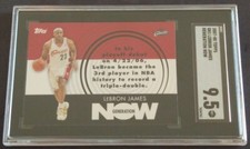 2007-08 Topps Generation Now #GN1 LeBron James SGC 9.5 Mint+ Cleveland Cavaliers