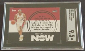 2007-08 Topps Generation Now #GN1 LeBron James SGC 9.5 Mint+ Cleveland Cavaliers