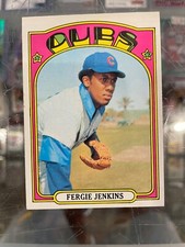 1972 TOPPS #410 FERGIE JENKINS CHICAGO CUBS BASEBALL CARD NM/MT