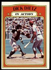 1972 Topps Dick Dietz  VG-EX San Francisco Giants #296