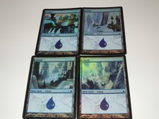 MTG - Set of 4 different FOIL Island (291-294) - Ravnica: City of Guilds - NM