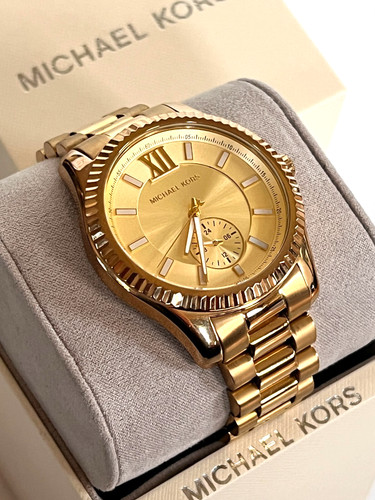 Orologio Unisex MICHAEL KORS MK8947 Lexington Quarzo Tono Oro DISPOSIZIONE NEGOZIO