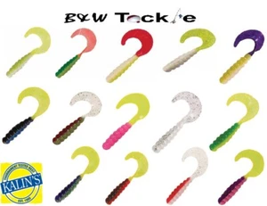 Kalins~Triple Threat Grubs~2in~15 Color Choices~FREE Choices - Picture 1 of 16