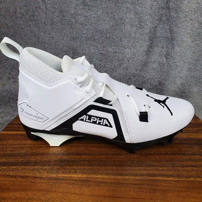 Botines de fútbol Jordan Alpha Menace Pro 3 para hombre 11 blancos negros zapatos deportivos Foto 1 de 4