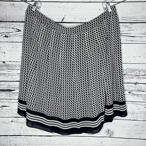 Falda Talbots Mujer Petites Nueva con Etiquetas Talla 22WP Azul y Blanco Rayas Geométricas Línea A - Imagen 1 de 3
