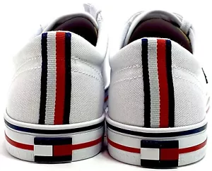 Tommy Hilfiger White Embroidered Sneakers Women’s Size 9 - Picture 1 of 7