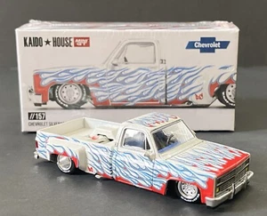Chevrolet Silverado Kaido House x Mini GT 1:64 doble fuego V2 blanco #157 - Imagen 1 de 13