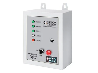 KÖNNER & SÖHNEN KS ATS 4/25 Inversor para grupo electrógeno Interruptor automático de transferencia
