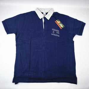 Camisa polo Chevignon "The Sportsmen" azul oscuro talla XL original años 90 vintage - Imagen 1 de 6
