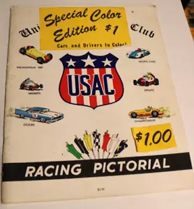 RACING PICTORIAL MAGAZINE PREMIER ISSUE 1959 RODGER WARD USAC COLOR PHOTOS - Bild 1 von 5