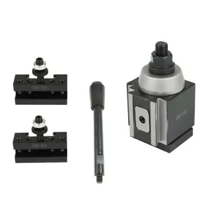 AXA 250-100 Set Piston Type Quick Change Tool Post Holder For Lathe 6- 12" New - Picture 1 of 19