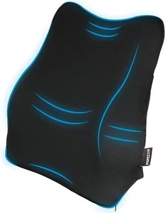 Lumbar Back Support Cushion Car Seat Wheelchair Office Chair Pillow Memory Foam - Picture 1 of 6