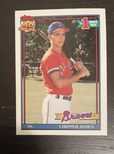 1991 O-PEE-CHEE OPC #333 Chipper Jones *RARE* Rookie Card RC M9