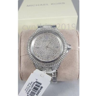Nuevo reloj para mujer Michael Kors MK5869 Camille plateado cristal pavé esfera brillante Foto 1 de 3