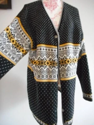 PASSPORT Cardigan Jacke GR XL 42 Norweger Wollstrickjacke Fair Isle - Bild 1 von 4