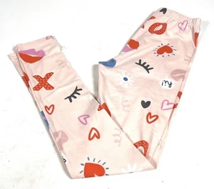 Dot Dot Smile Girls Pajama Pants Sz 11 Hearts XOXO - Picture 1 of 6
