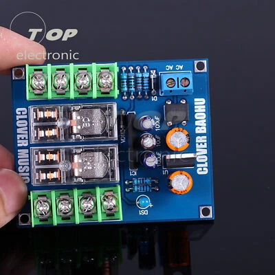 Dual OMRON Relay 7812+UPC1237 Speaker Horn Protection Board for AC12-24V - Image 1 of 4
