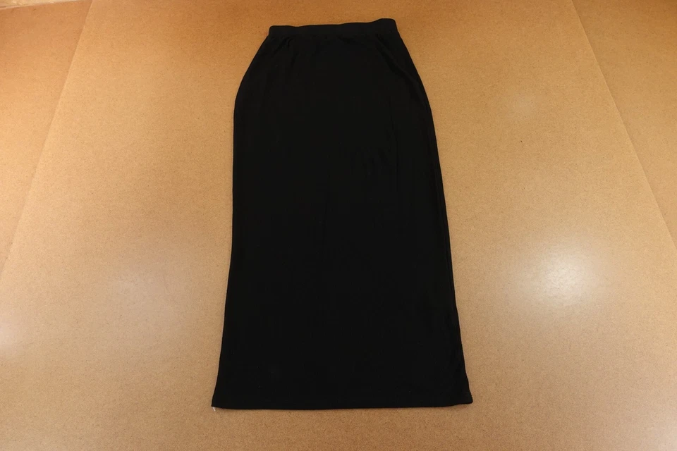 Blank Womens Size Small Black Rib Knit Pull On Midi Pencil Skirt - Image 1 of 4