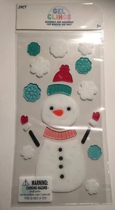 NEW Christmas Winter Frosty Snowman Snowmen window Gel Clings Stickers 29 pcs!!! - Picture 1 of 3